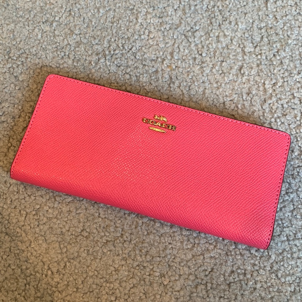 Coach Pink Snap Wallet